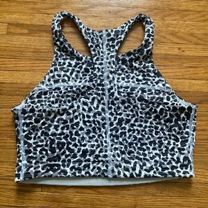 Outdoor Voices Sports Bra Black and White Size Medium